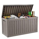Waterproof 80 Gallon Outdoor Storage Box