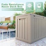 Waterproof 80 Gallon Outdoor Storage Box
