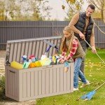 Waterproof 80 Gallon Outdoor Storage Box