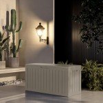 Waterproof 80 Gallon Outdoor Storage Box