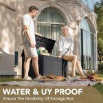 Devoko Large Waterproof Outdoor Storage Deck Box