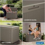 TARKARI 100 Gallon Waterproof Outdoor Storage Box