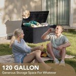 Devoko Large Waterproof Outdoor Storage Deck Box