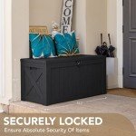 Devoko Large Waterproof Outdoor Storage Deck Box