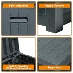 51 Gallon Waterproof Outdoor Storage Deck Box
