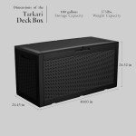 Tarkari 100 Gallon Outdoor Resin Storage Box