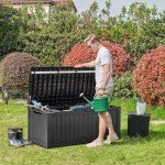 YITAHOME 120 Gallon Waterproof Outdoor Storage Box