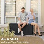 Devoko Large Waterproof Outdoor Storage Deck Box