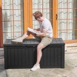 YITAHOME 120 Gallon Waterproof Outdoor Storage Box