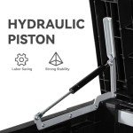 YITAHOME 120 Gallon Waterproof Outdoor Storage Box