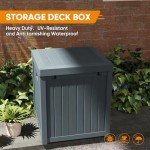 51 Gallon Waterproof Outdoor Storage Deck Box