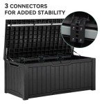 YITAHOME 120 Gallon Waterproof Outdoor Storage Box