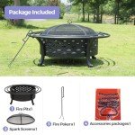Panovue 36-Inch Round Outdoor Fire Pit