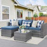 Shintenchi 3-Piece Outdoor Sectional Sofa Set