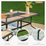 Sophia & William 7-Piece Patio Dining Set with Umbrella