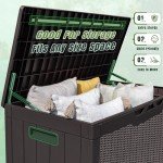 Greesum 100 Gallon Outdoor Storage Deck Box