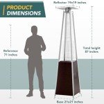 Pamapic 48,000 BTU Pyramid Patio Heater