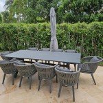 11-Piece All-Weather Wicker Patio Dining Set