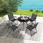 Set of 6 Tangkula Outdoor Folding Patio Chairs
