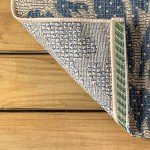 Zinnia Modern Floral Outdoor Area Rug, 8x10