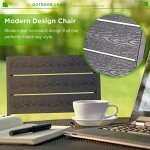 AECOJOY 6-Piece Stackable Patio Dining Chair Set