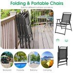 Set of 6 Tangkula Outdoor Folding Patio Chairs