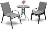 SONGBATE 36" Outdoor Bistro Set with 2 Chairs