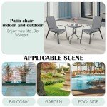 SONGBATE 36" Outdoor Bistro Set with 2 Chairs