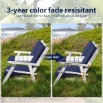Favoyard Waterproof High-Back Patio Chair Cushion