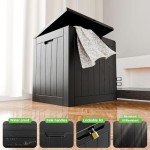 Waterproof 31 Gallon Outdoor Storage Box - Black