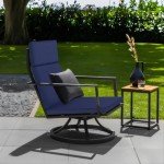Favoyard Waterproof High-Back Patio Chair Cushion