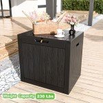 Waterproof 31 Gallon Outdoor Storage Box - Black