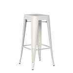Set of 4 High Backless Bar Stools