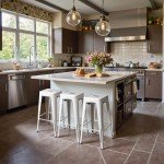 Set of 4 High Backless Bar Stools