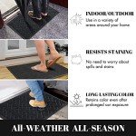 Heavy Duty Waterproof Outdoor Welcome Mat - Black