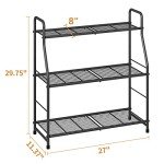 3-Tier Metal Plant Stand for Indoor and Outdoor
