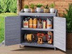 Gizoon Outdoor Potting Bench with Metal Top