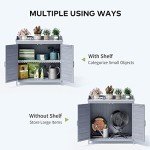 Gizoon Outdoor Potting Bench with Metal Top