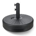 Heavy-Duty Fillable Patio Umbrella Base - 50Lbs
