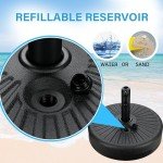 Heavy-Duty Fillable Patio Umbrella Base - 50Lbs