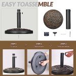 Heavy Duty 35lb Bronze Umbrella Base