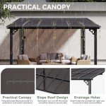 Aoxun 10'x12' Sloped Roof Patio Gazebo