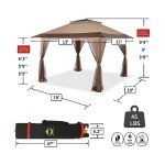 13x13 Crown Shades Pop Up Gazebo Tent