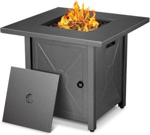 ZAFRO 28" Outdoor Propane Fire Pit Table