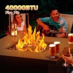 ZAFRO 28" Outdoor Propane Fire Pit Table
