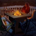 ZAFRO 28" Outdoor Propane Fire Pit Table