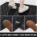 Heavy Duty Waterproof Outdoor Welcome Mat - Black