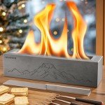 monTEK Portable Concrete Tabletop Fire Pit