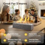 monTEK Portable Concrete Tabletop Fire Pit