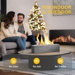 monTEK Portable Concrete Tabletop Fire Pit